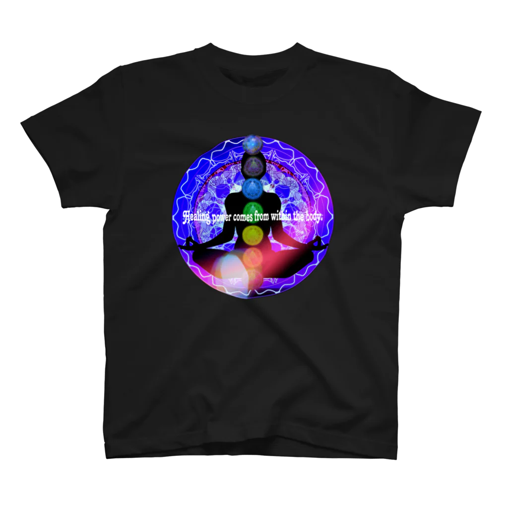 💖宇宙整体♪🌈♪こころからだチャンネル♪💖のHealing power comes from within the body. Regular Fit T-Shirt