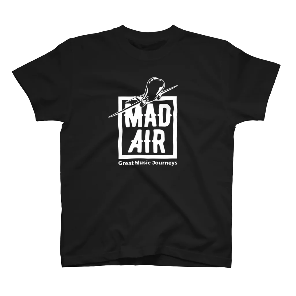 MAD AIR OFFICIALのWhite Logo B Regular Fit T-Shirt