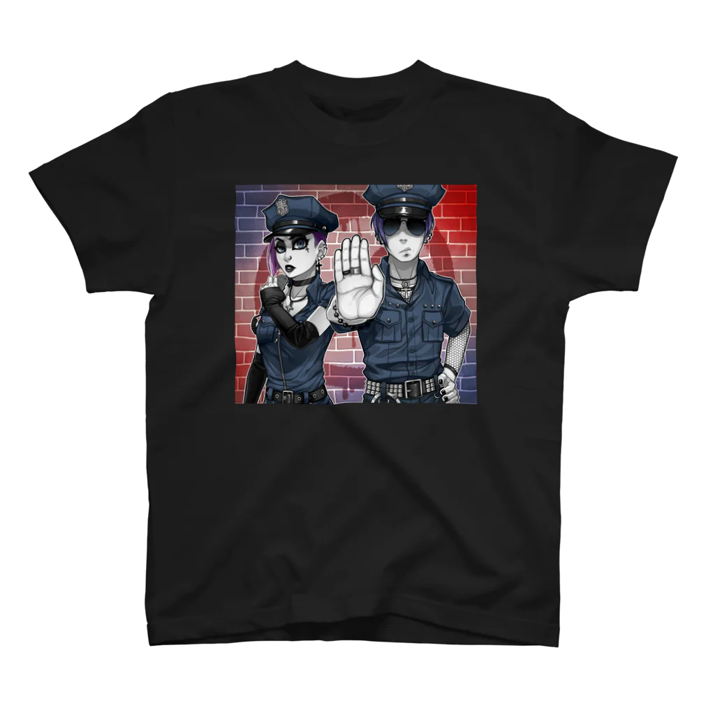 Gothestのゴスカード：おしゃれ警察  / Goth Card: Fashion Police スタンダードTシャツ