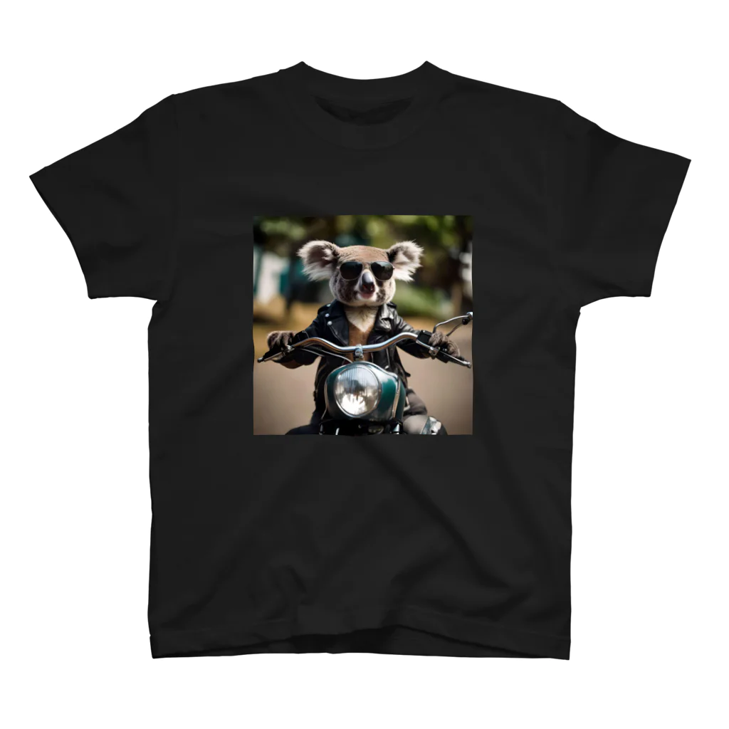 Bat mannerのちょい悪コアラとバイク Regular Fit T-Shirt