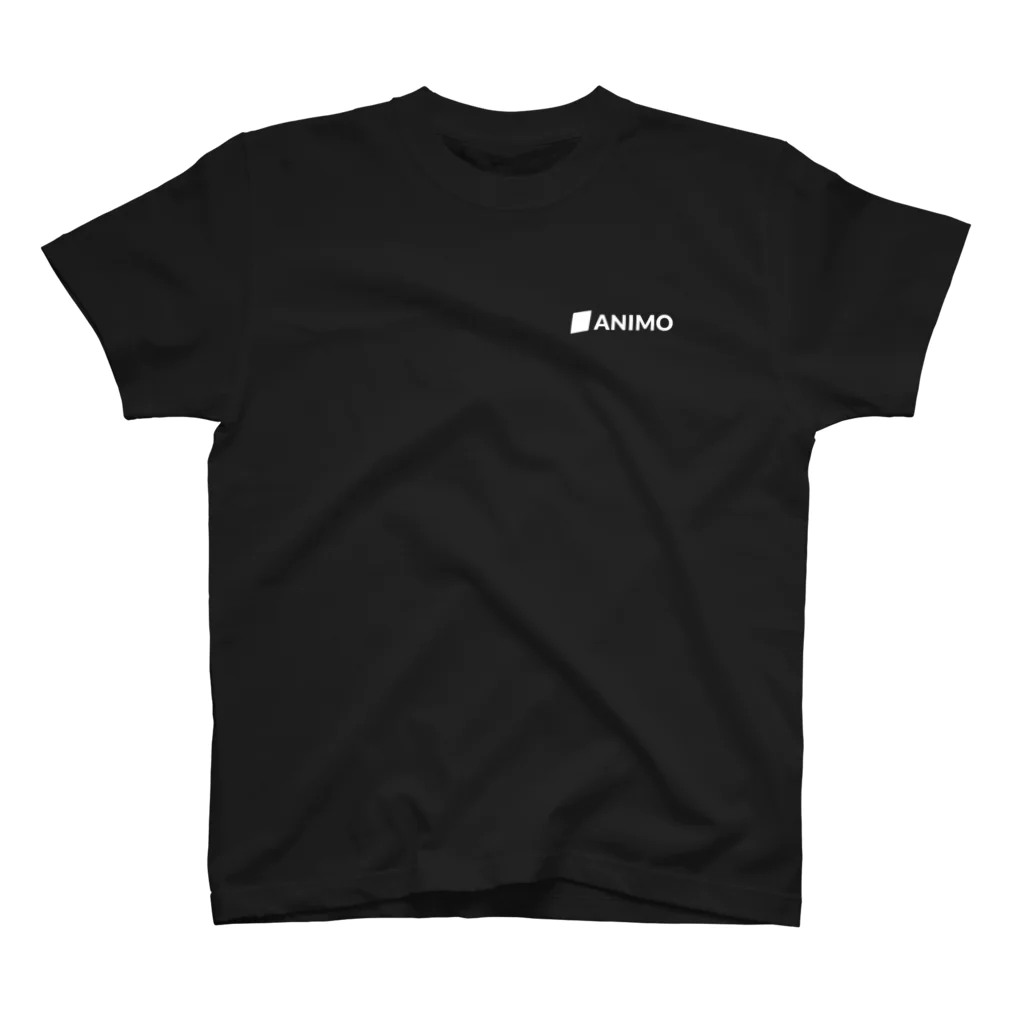 Sasetaro.jpのANIMO 黒 スタンダードTシャツ