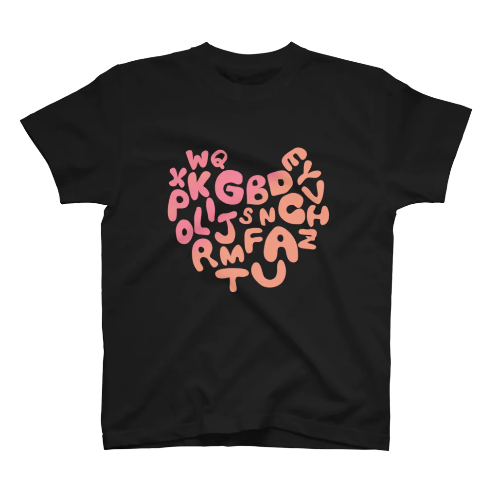 あいすてぃーのALPHABET LOVE T スタンダードTシャツ