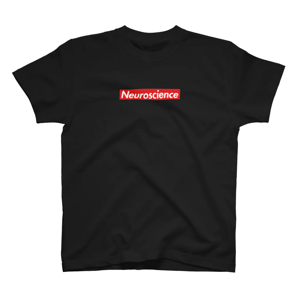 坂本嵩 / Shu SakamotoのSupreme風Neuroscienceシャツ (黒) Regular Fit T-Shirt