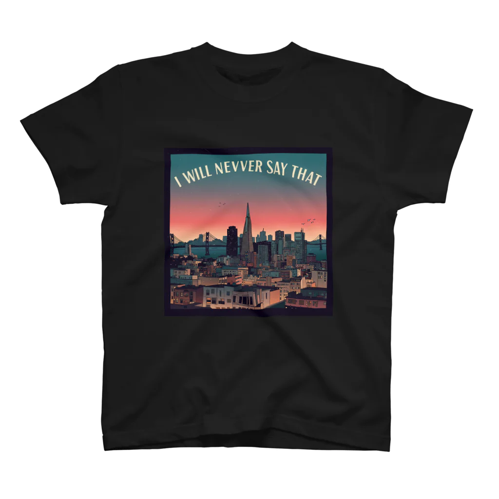 アポトーシスのI Will Never Say Thatジャケットデザイン Regular Fit T-Shirt