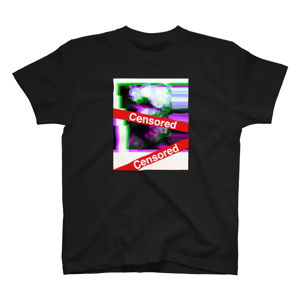 Noris a.k.a. DJ TSARのアレやコレやのCensored Glitch Art スタンダードTシャツ