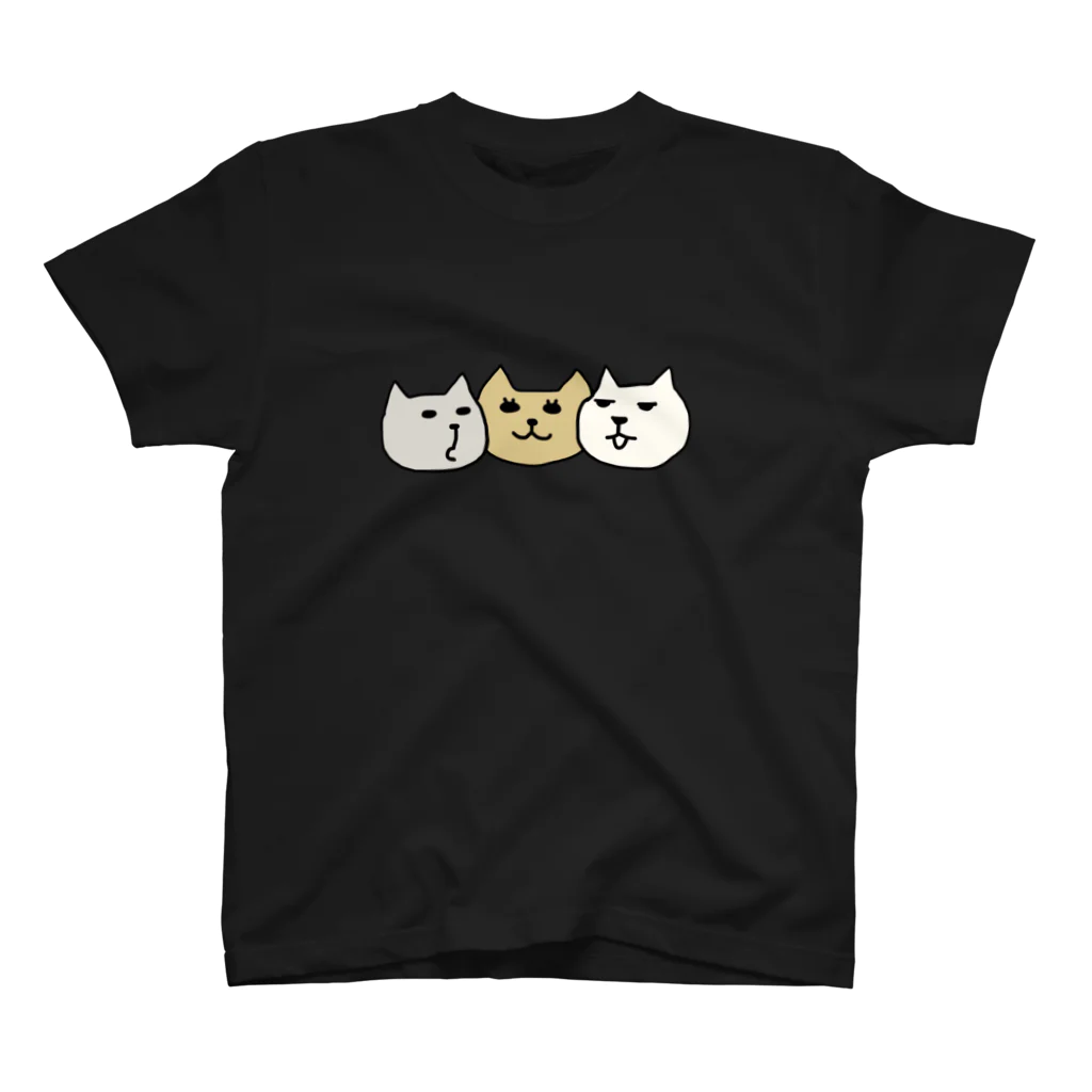 MIKOMOのネコだんご (文字無し) スタンダードTシャツ