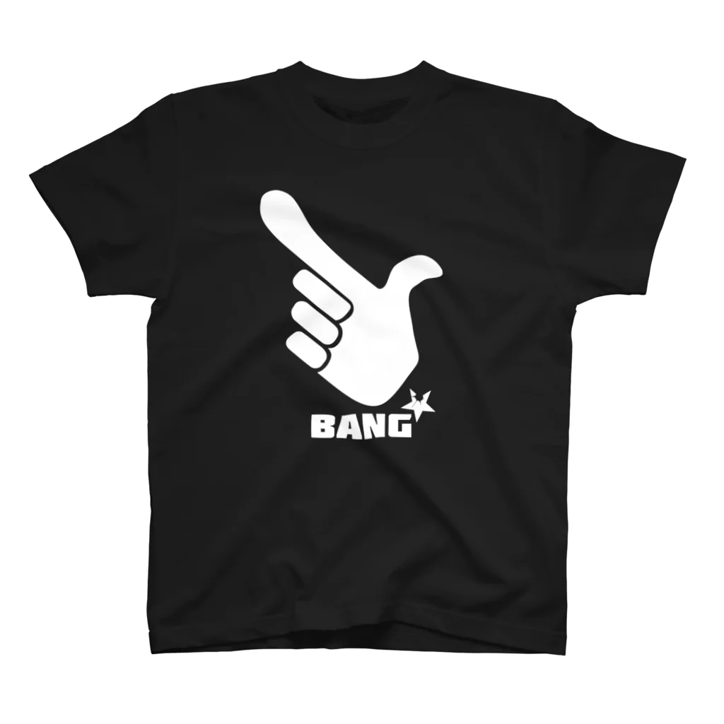 AliviostaのBANG！ 指でピストル ロゴ（W）  スタンダードTシャツ