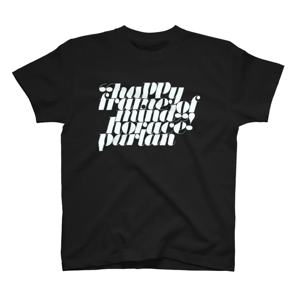 oldtypeのHappy Frame of Mind black スタンダードTシャツ