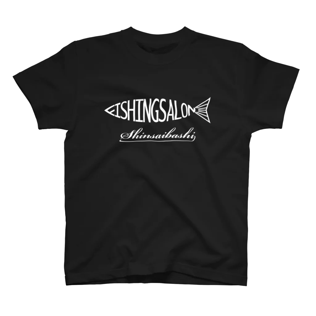 フィッシングサロン心斎橋ONLINEのFSSフィッシュロゴ（白） スタンダードTシャツ