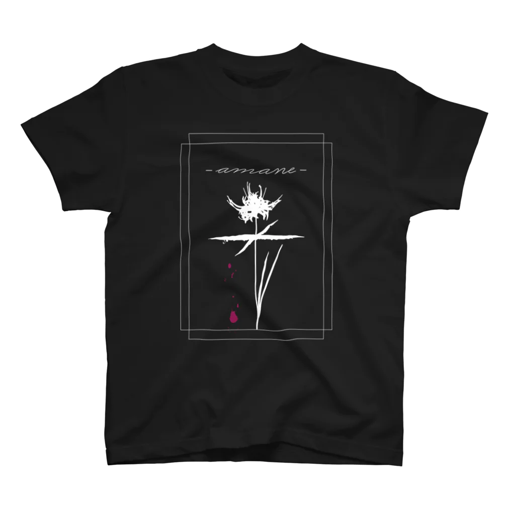 SIZUKI.の雨音-amane- black 【T-shirt】 Regular Fit T-Shirt