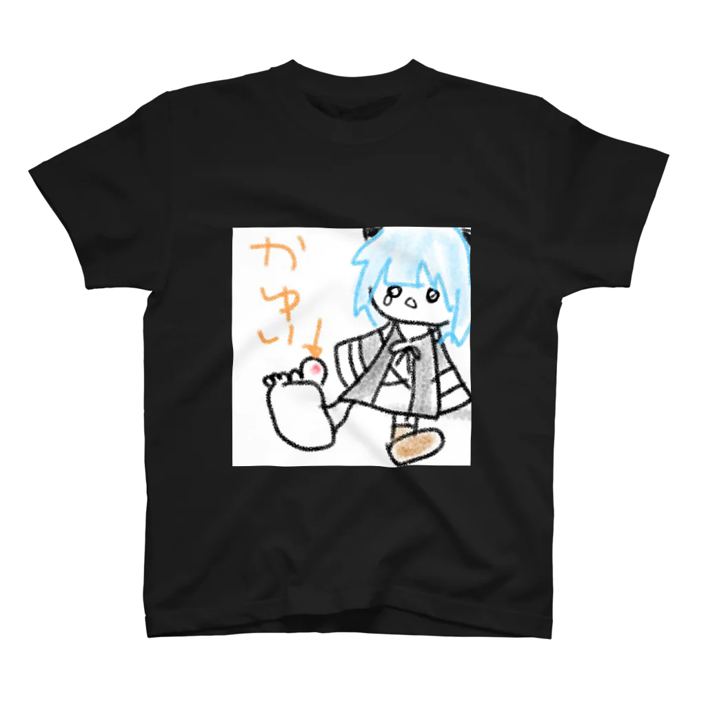 アニマ💫世界征服VTuberのおやゆびかゆいT(black) スタンダードTシャツ