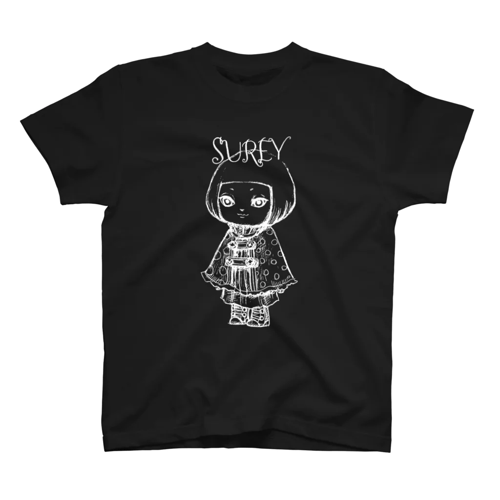 SUREYのポンチョを着た女の子 Regular Fit T-Shirt