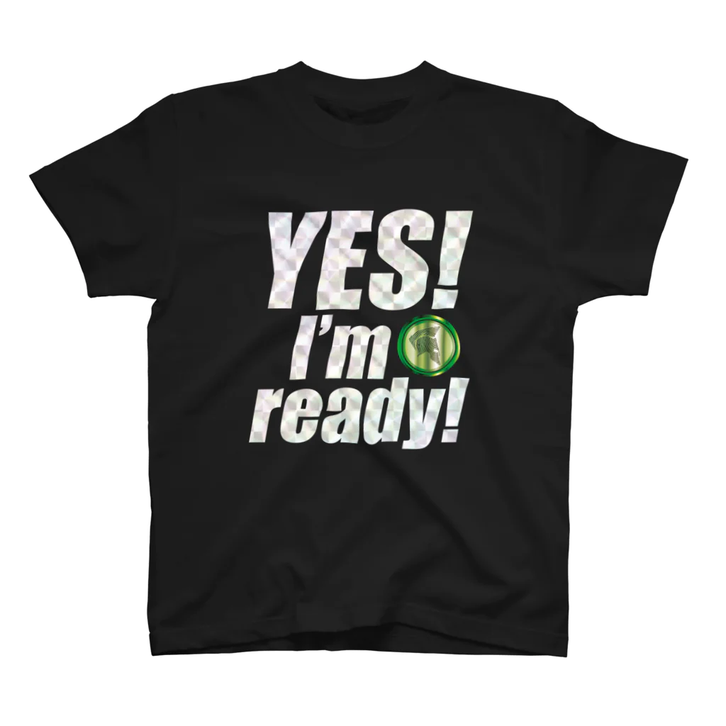 【仮想通貨】ADKグッズ専門店 のYes! I'm ready!(キラキラバージョン) スタンダードTシャツ