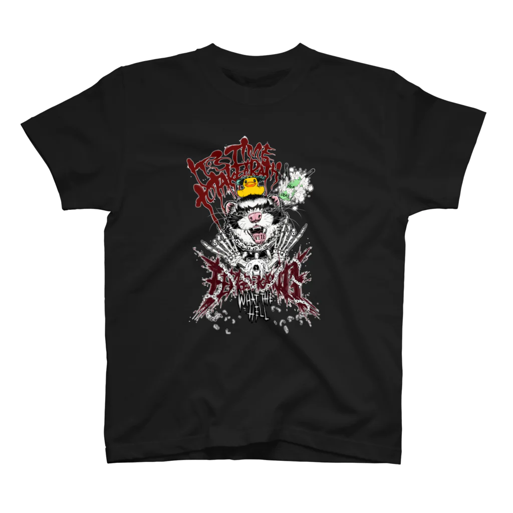 いちごだわし🐹のHeavy metal ferret Regular Fit T-Shirt