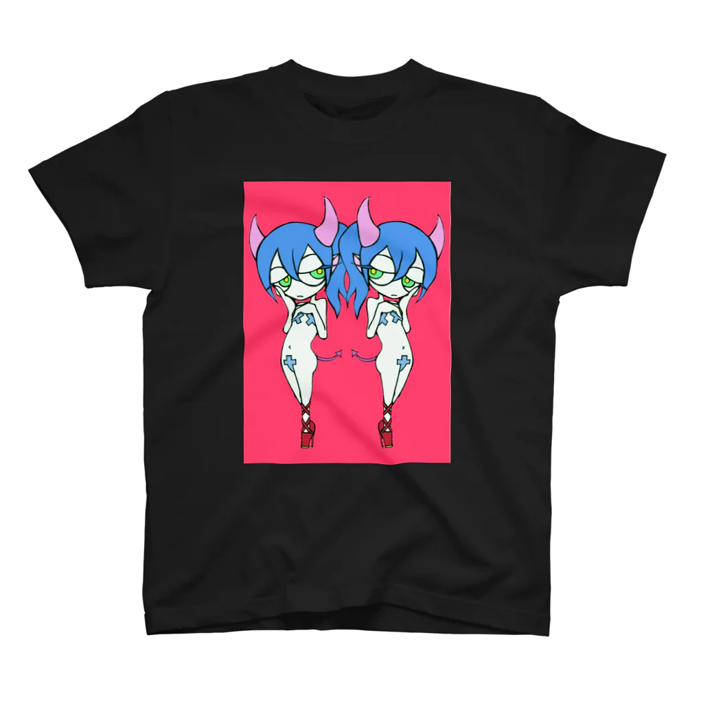 ぐれふるの双子悪魔ちゃん スタンダードTシャツ