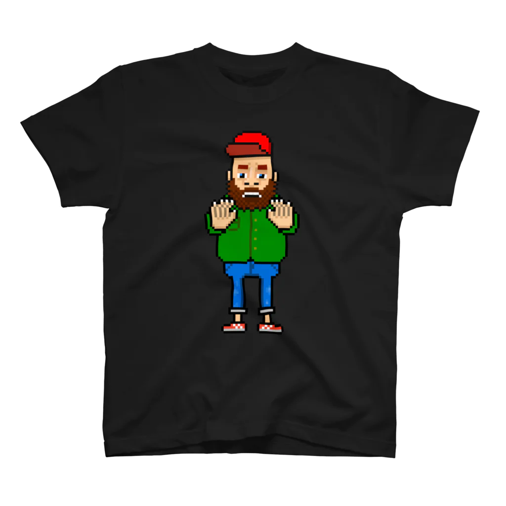 TOMTOM's 8BIT SHOPのちょっとまっておじさん Regular Fit T-Shirt