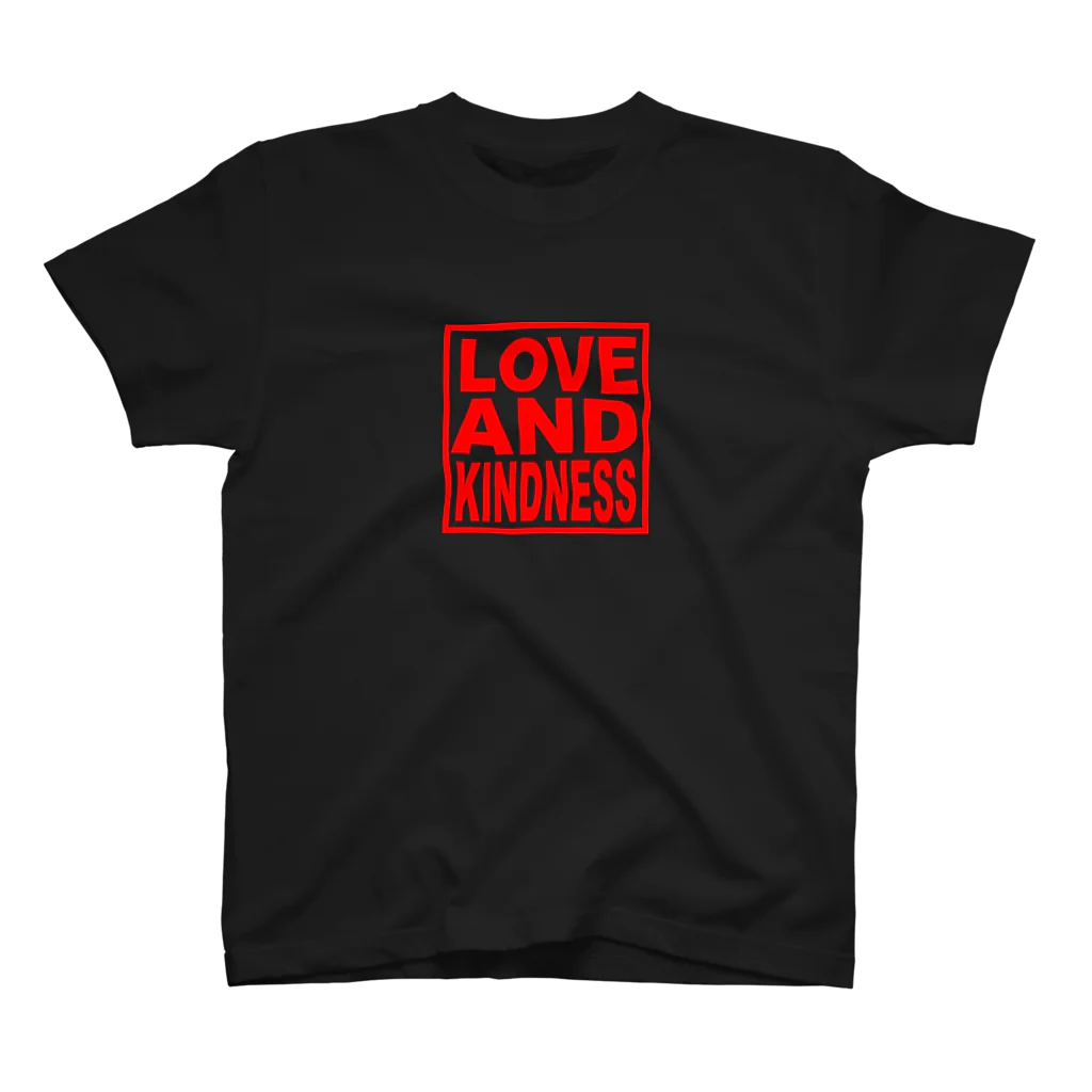 BB Leathers and Design'sのLOVE AND KINDNESS LED Regular Fit T-Shirt