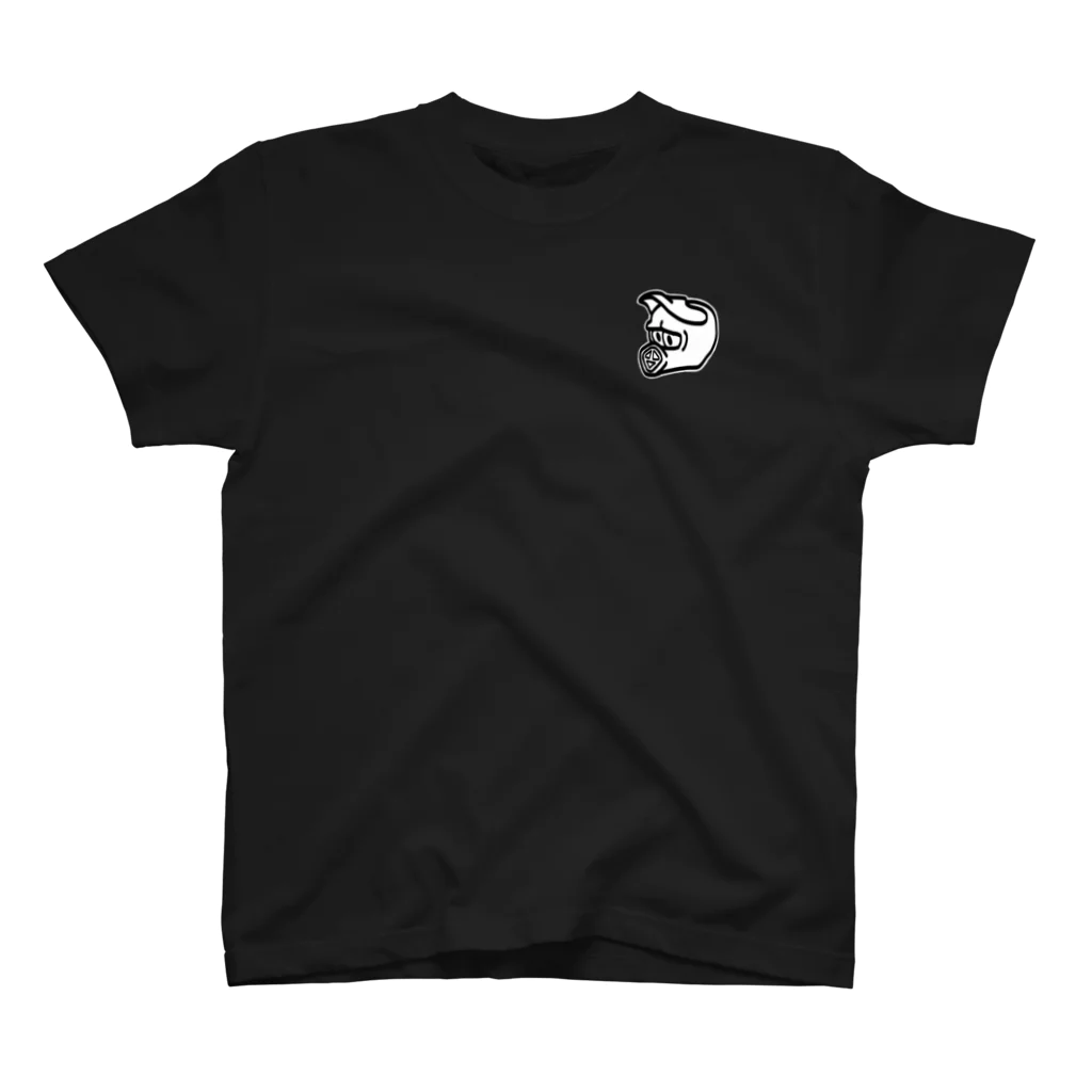 バイク好きのTシャツ屋のオフメットライダー落書き Regular Fit T-Shirt