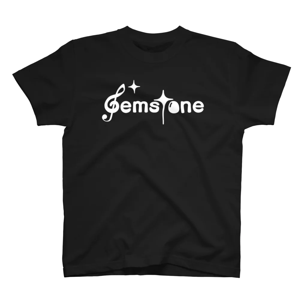 ゲーム音楽演奏サークル「Gemstone」のGemstone（白ロゴ） スタンダードTシャツ