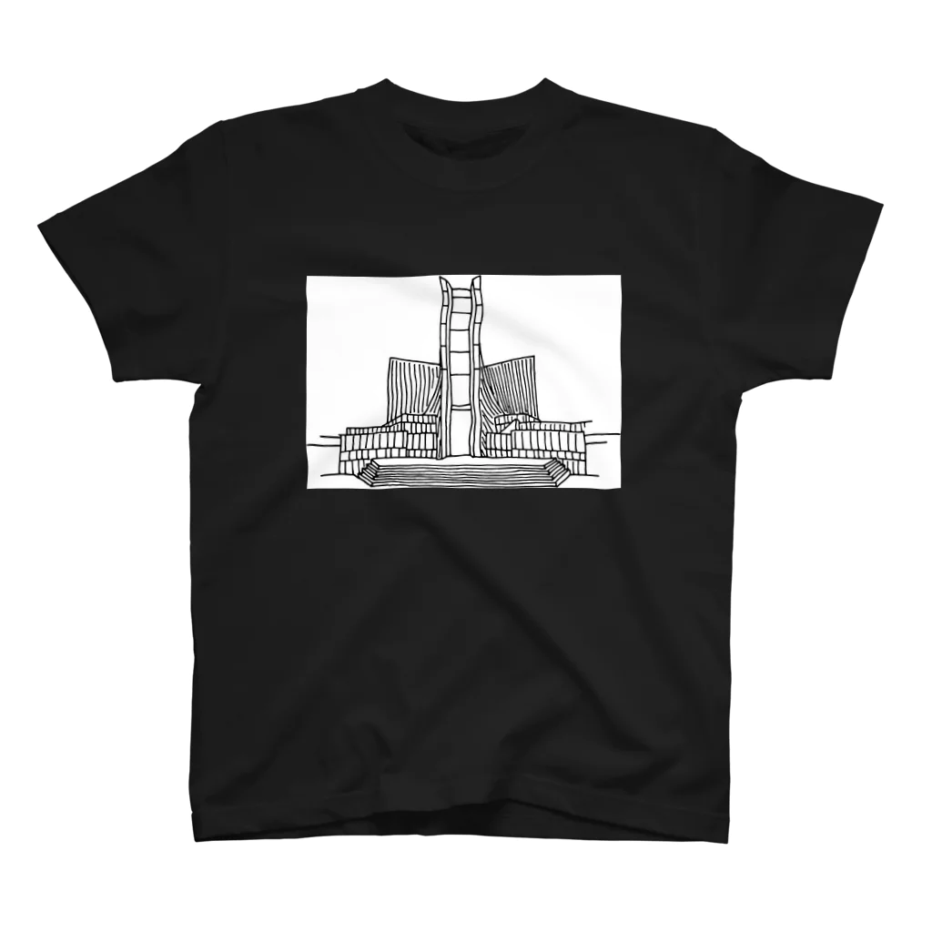 simple thingsの建築ペン画　東京カテドラル スタンダードTシャツ