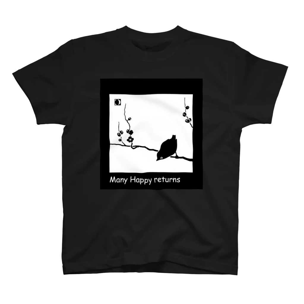 aquaのMany Happy returns (bk) スタンダードTシャツ