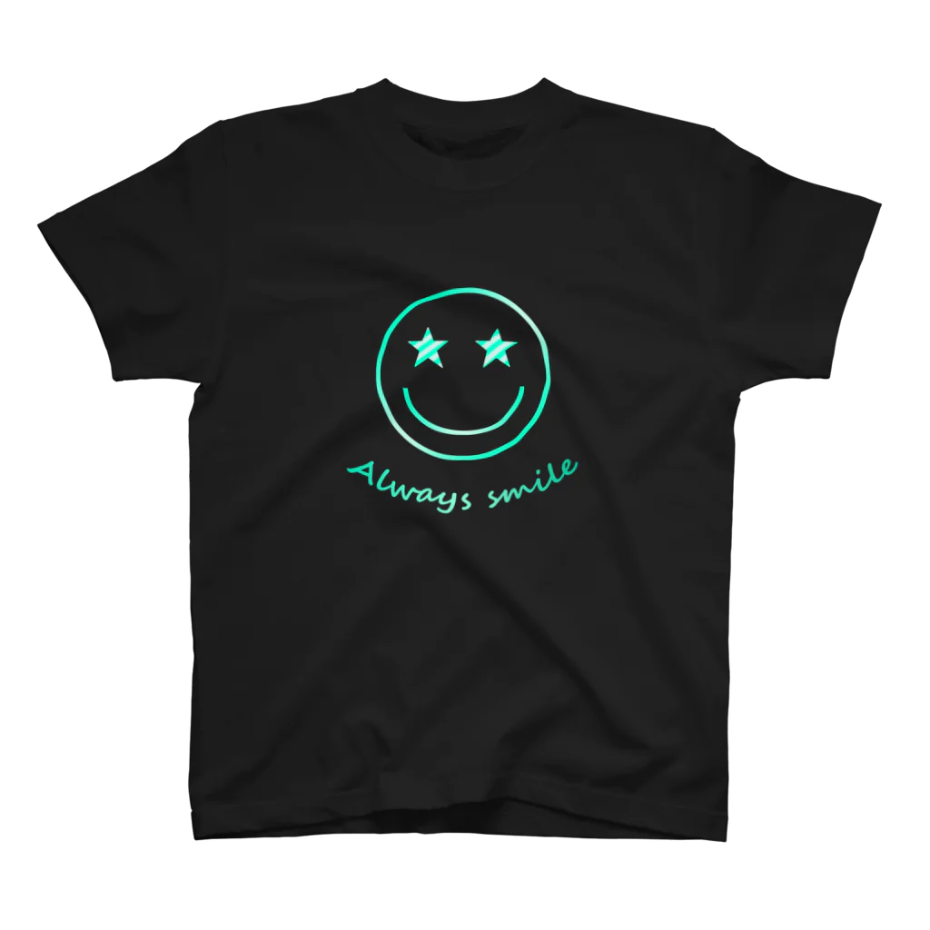 Yokokkoの店のAlways smile!!! スタンダードTシャツ