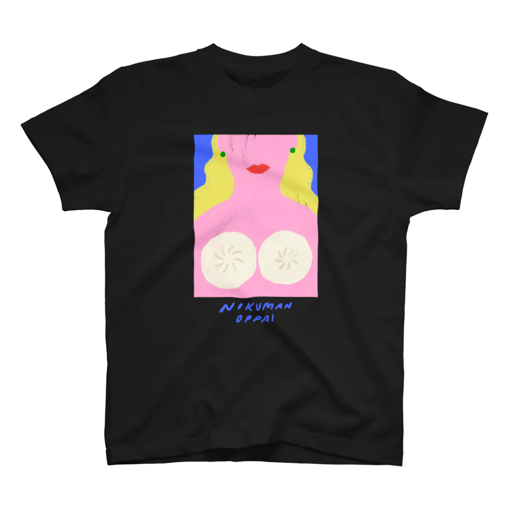 reinatakahashi_illustrationのNIKUMAN OPPAI Regular Fit T-Shirt