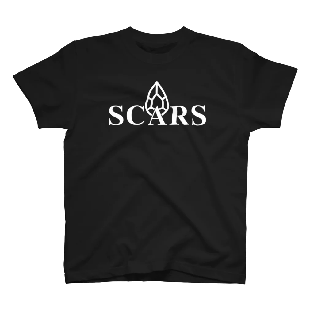 SCARSのSCARS　ロゴ（白） Regular Fit T-Shirt