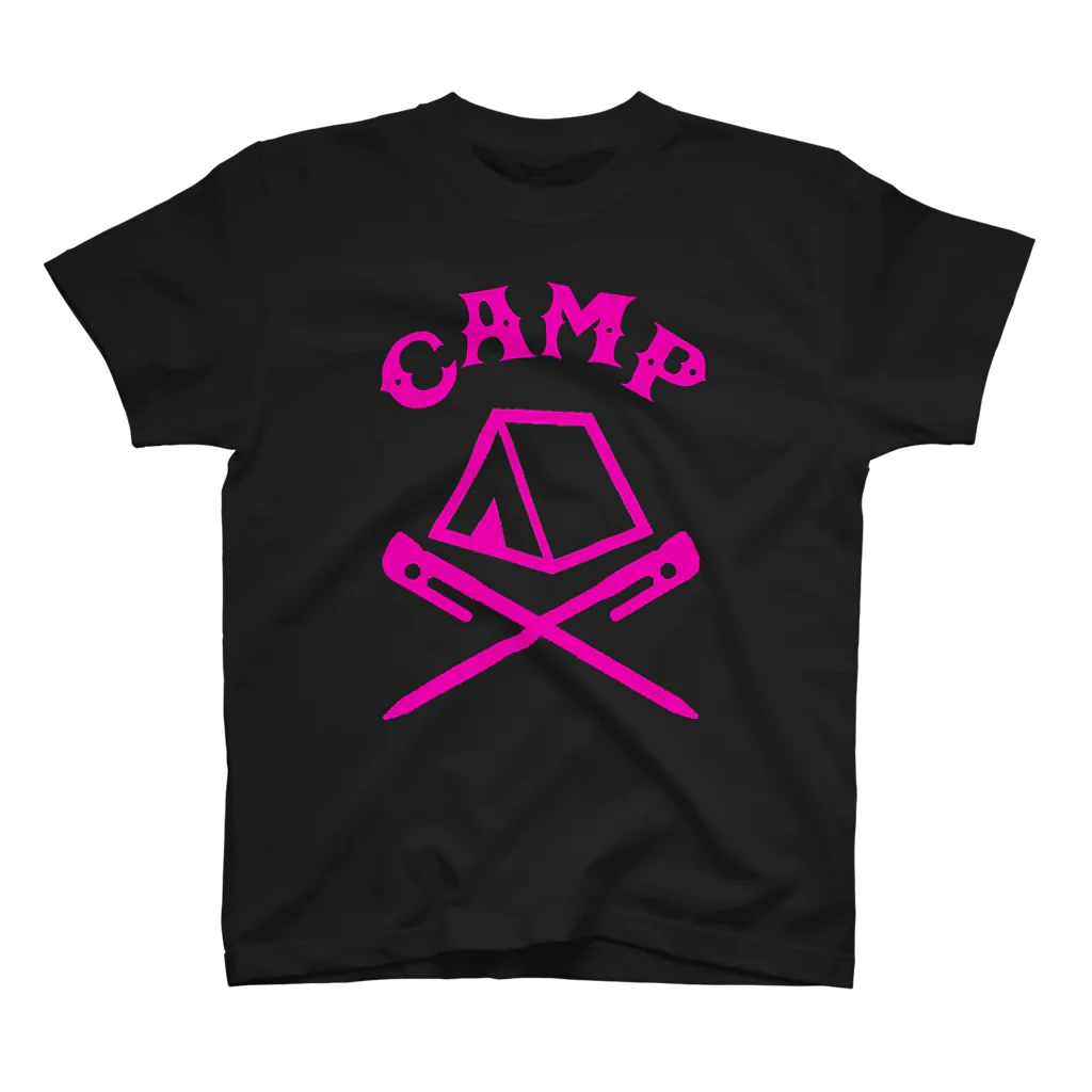 CAMPUNKのCAMP(ピンク) Regular Fit T-Shirt