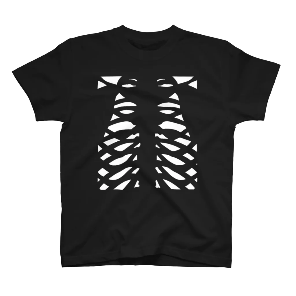 もちさんのskeleton bone Regular Fit T-Shirt