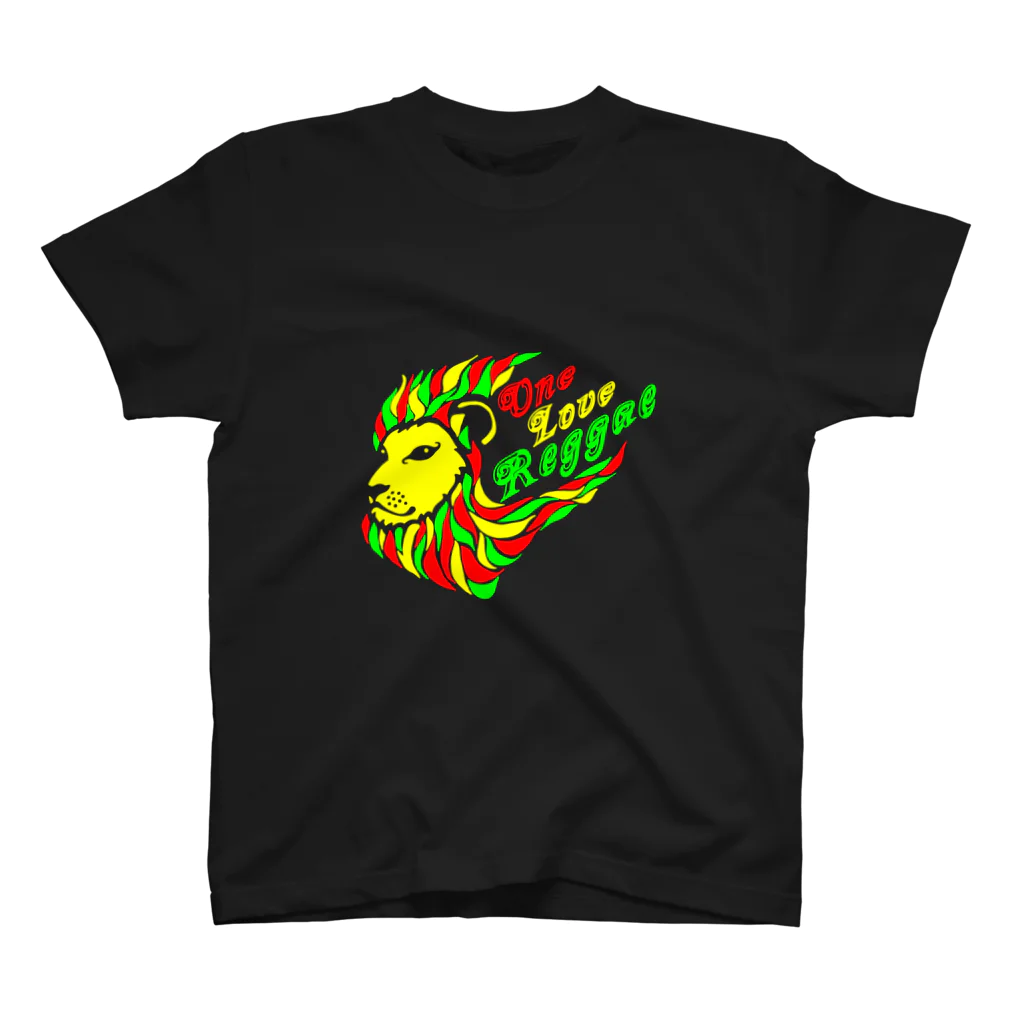 風乃応援団のOne Love Reggae（ラスタ） スタンダードTシャツ