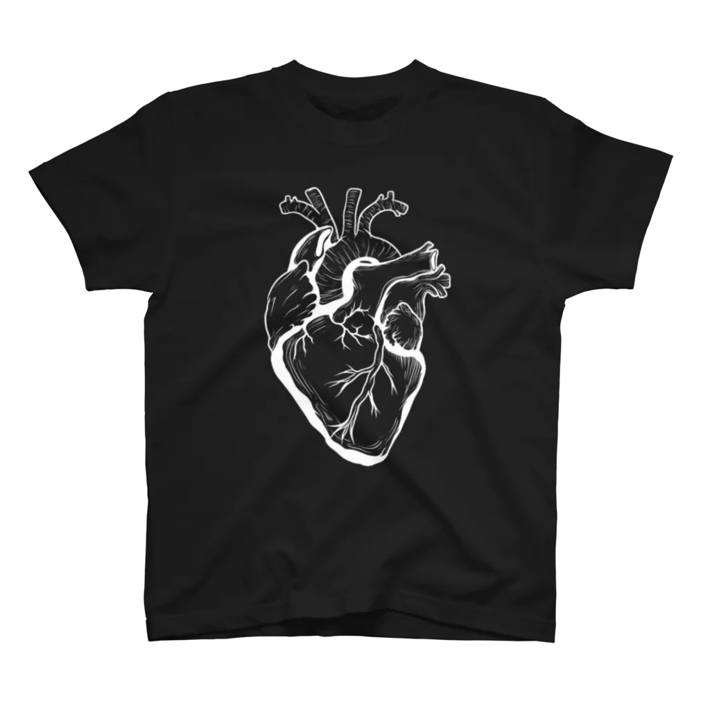 aubergの心臓と背骨 Regular Fit T-Shirt