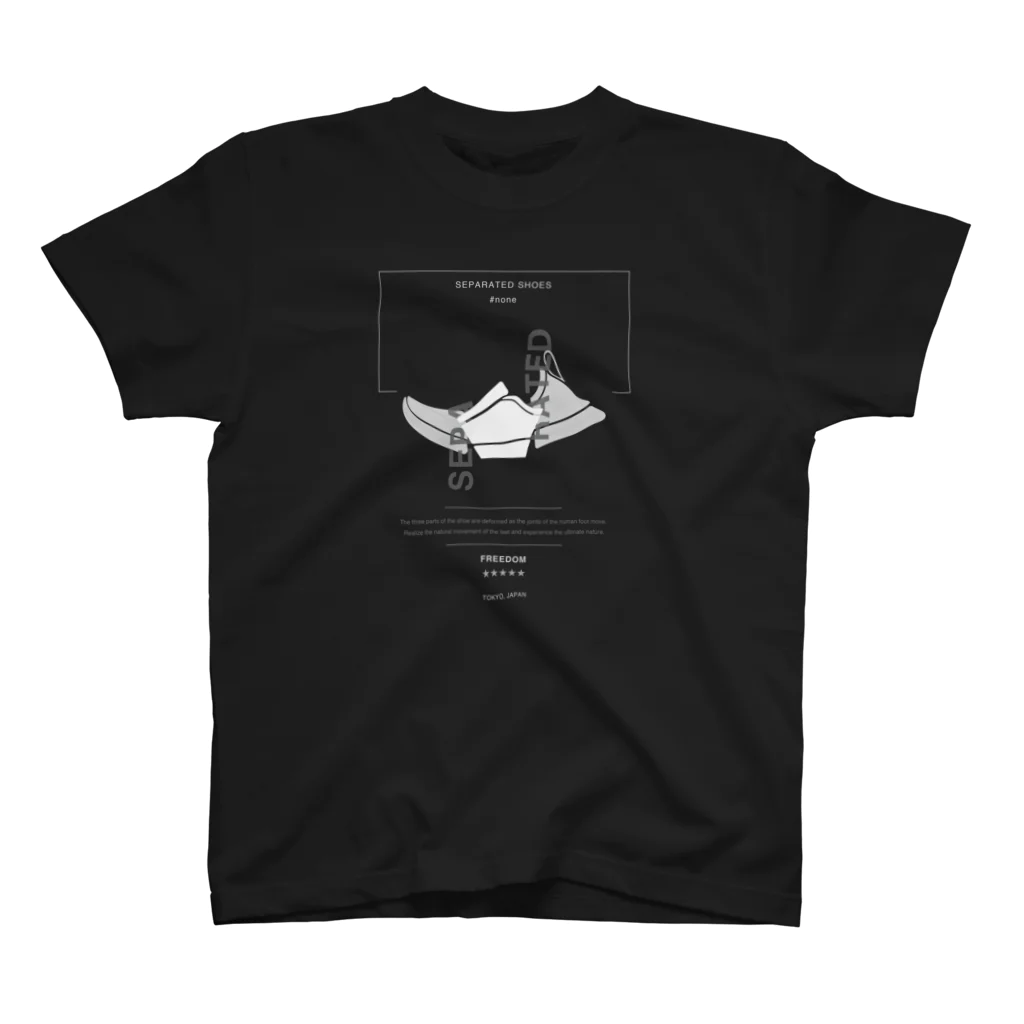 NBaNTのSeparated Shoes ll Black Regular Fit T-Shirt