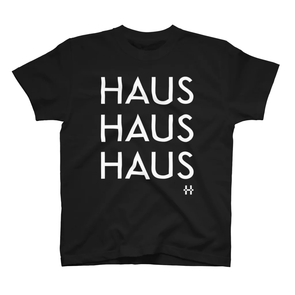 Haus It Feelin' ShopのHAUSHAUSHAUS Tシャツ  プリントカラーホワイト スタンダードTシャツ