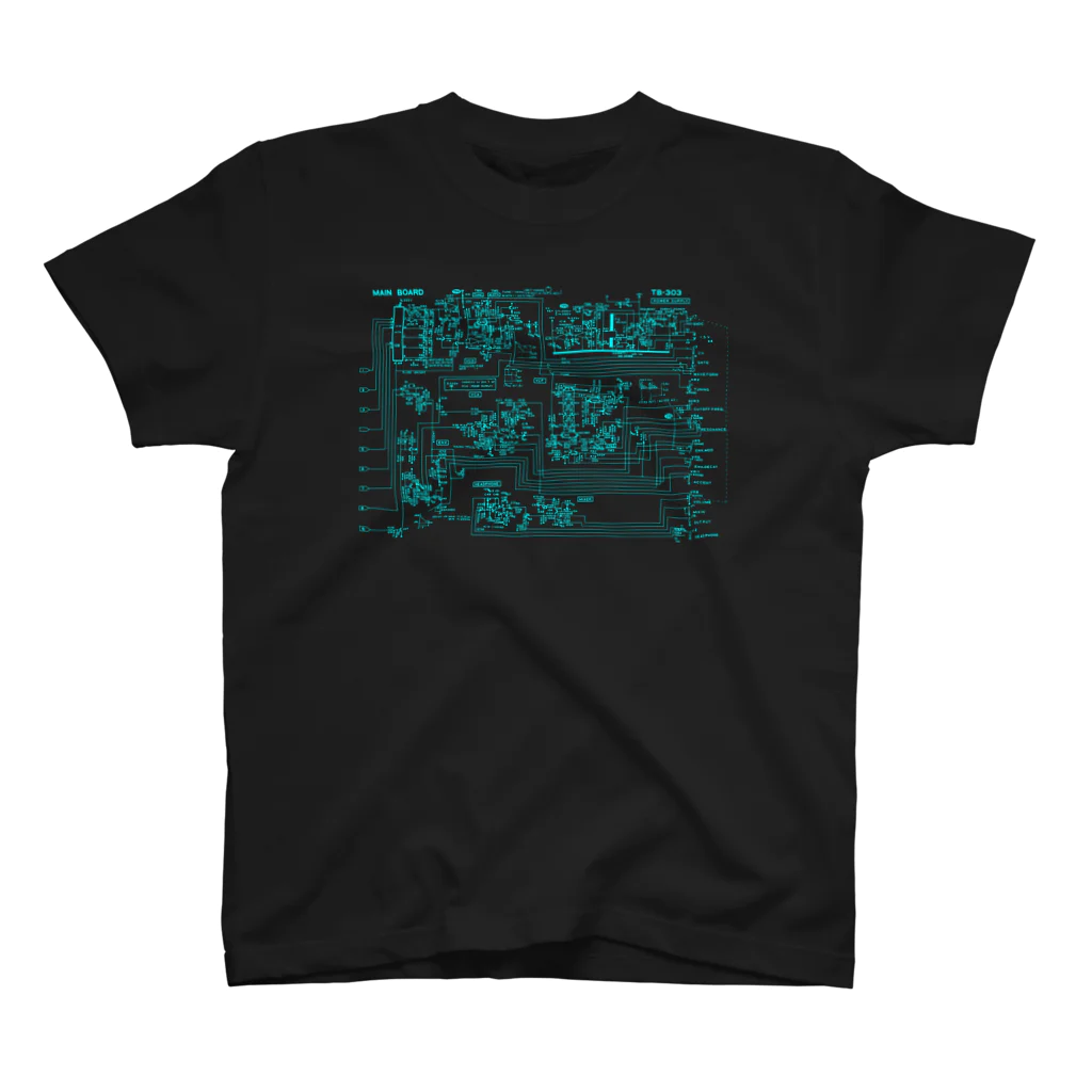 metao dzn【メタヲデザイン】のTB-303 回路図（mint） Regular Fit T-Shirt