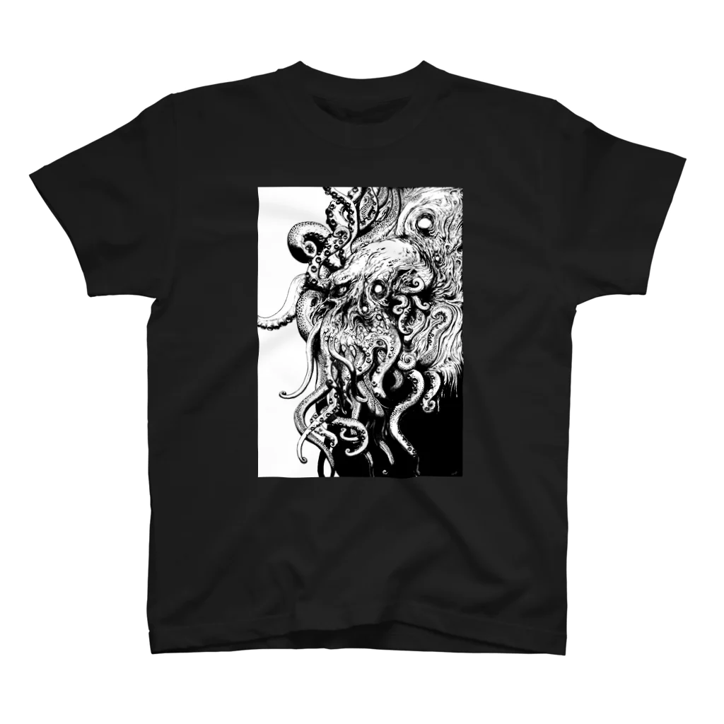 脳痛男@NottsuoのOctopus Ghost スタンダードTシャツ