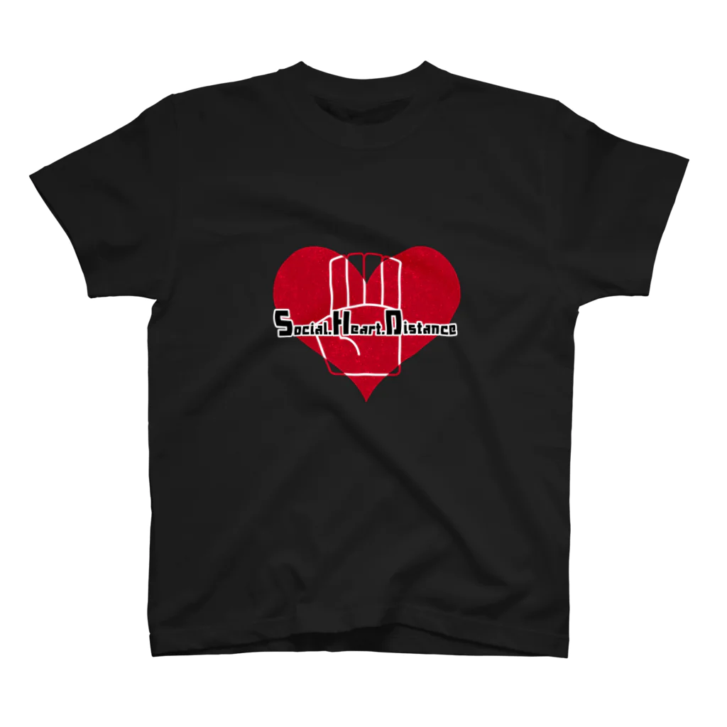 あいきゅうのSocial.Heart.Distance Regular Fit T-Shirt