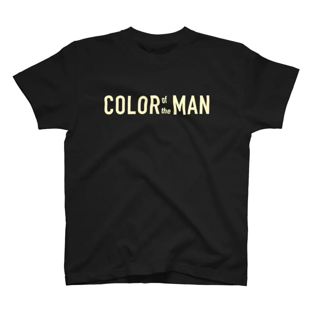 COLOR of the MANのCOLOR of the MAN -black × cream- スタンダードTシャツ