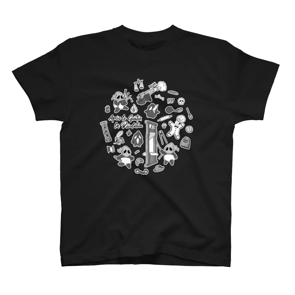 Gaë.La -がえら-のラ・レボルション（柄・黒） スタンダードTシャツ