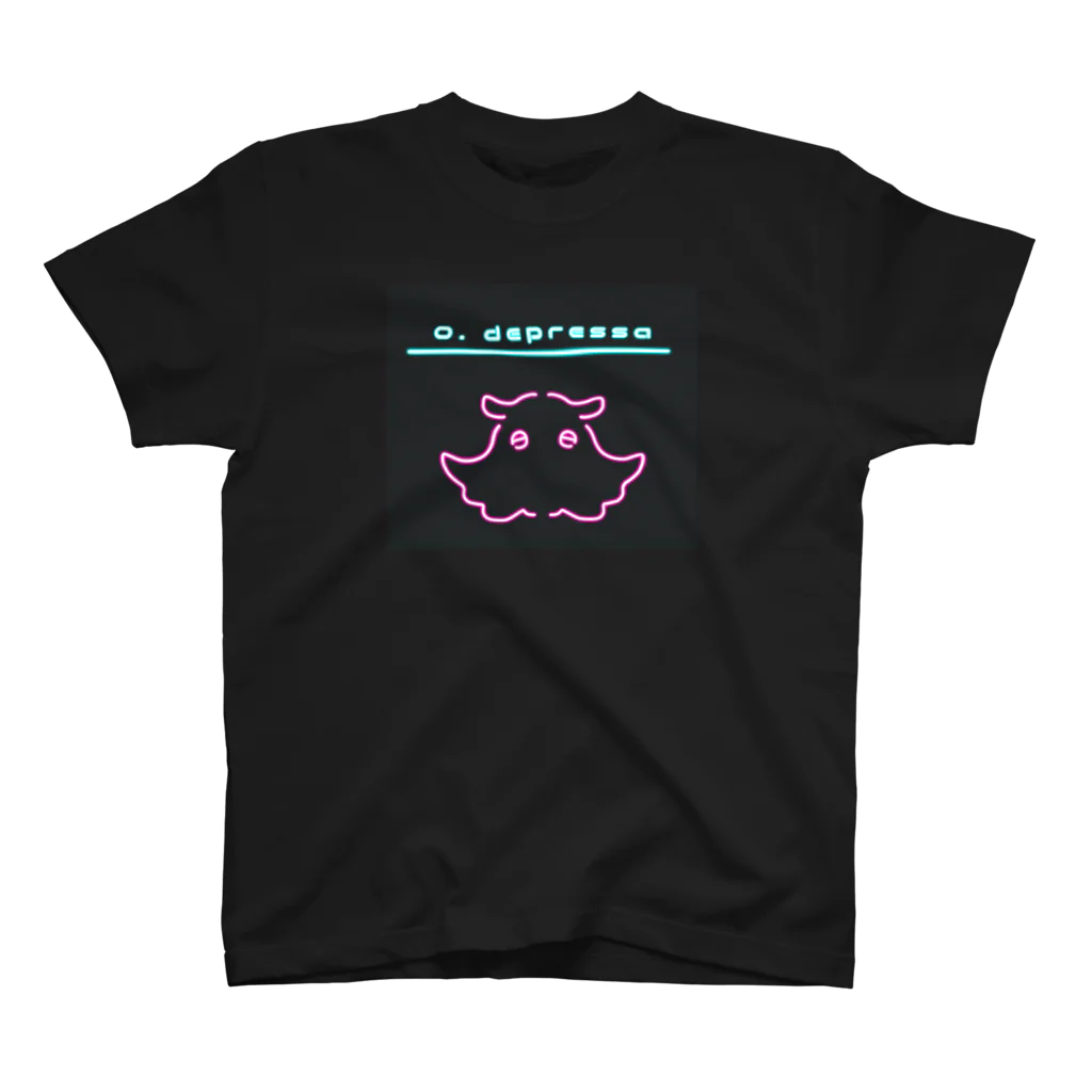 8m【アトリエvesii】のネオン　メンダコ スタンダードTシャツ