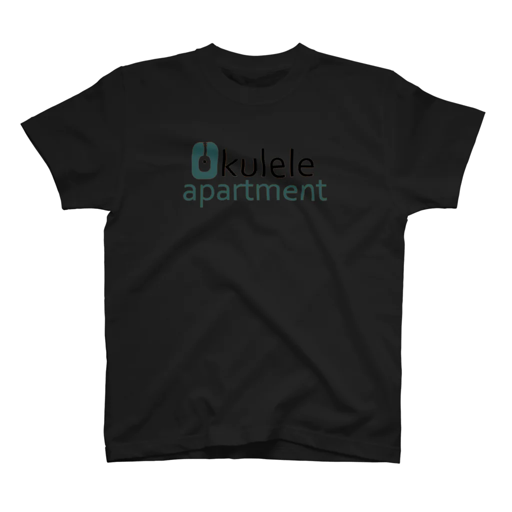ロケット姉妹舍のukulele apartment logo ターコイズ Regular Fit T-Shirt