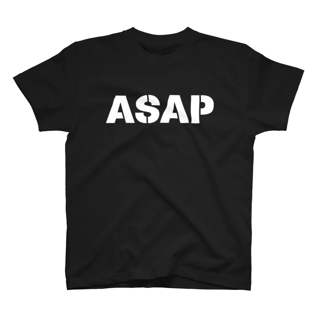 GOODLOCAL SHOPのIT系Tシャツ - ASAP - 白文字Ver. スタンダードTシャツ