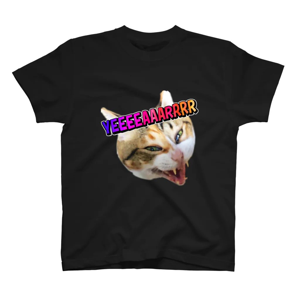 washakiti1の縞三毛猫きいの発狂YEAR スタンダードTシャツ