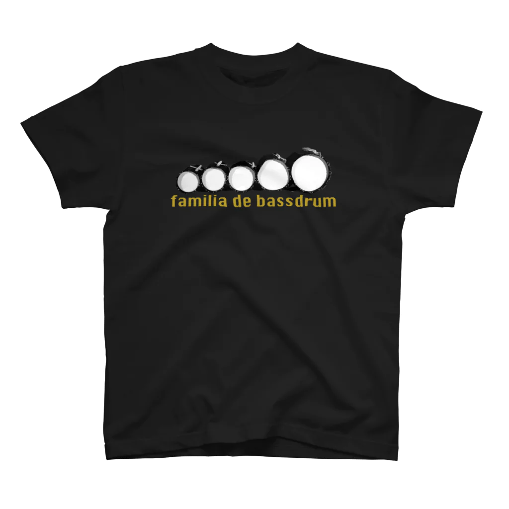 UNISONのfamilia de bassdrum スタンダードTシャツ