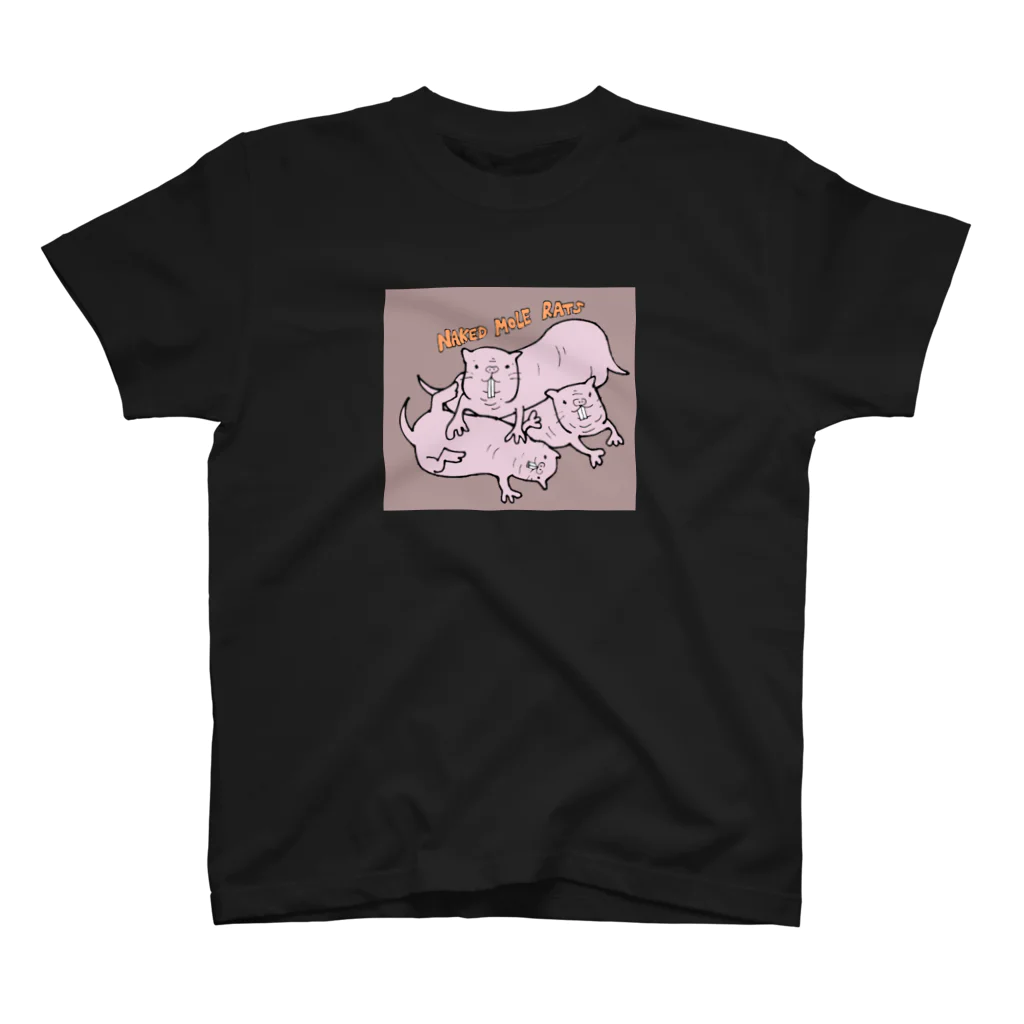 bingata the coralの珍獣ハダカデバネズミアイテム スタンダードTシャツ