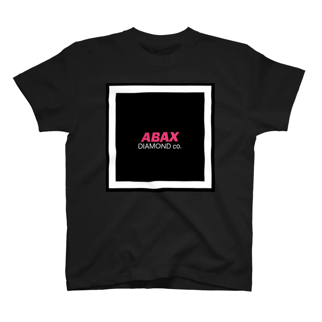 ABAX DIAMOND co.のABAX DIAMOND co. ホワイトsquareロゴ スタンダードTシャツ