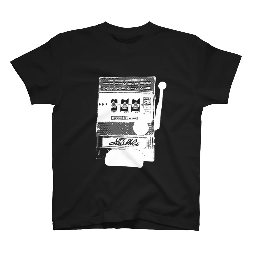 Too fool campers Shop!のLIFE IS A CHALLENGE01(白文字) スタンダードTシャツ