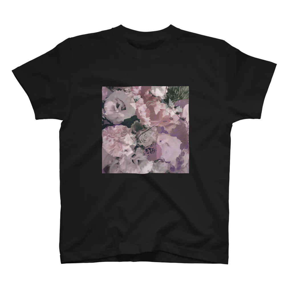 もちもちポメラニアンの花　ピンク Regular Fit T-Shirt