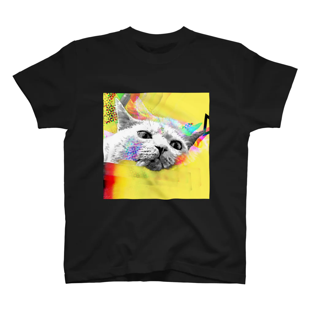 ねこのあしあとのふしぎなねこちゃん Regular Fit T-Shirt