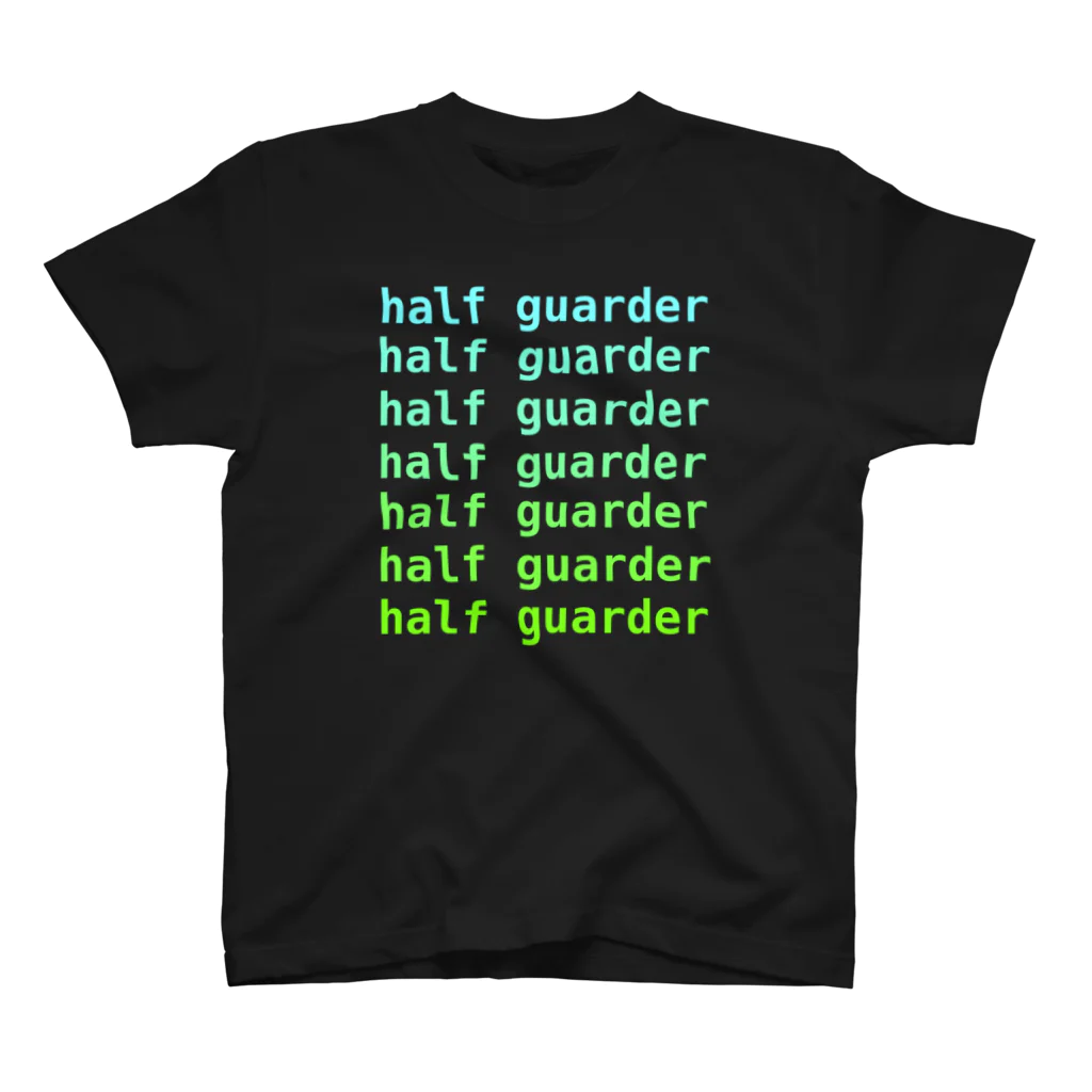 saki-bjjの柔術half guarder(black) スタンダードTシャツ